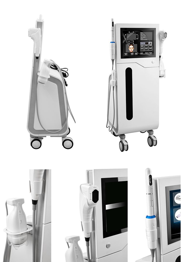 Vertical 4 In 1 4D Hifu Machine Professional Smas Lifting Wrinkle Removal 4D Ultra +Vmax +female intimate areal Tighten+Liposonic