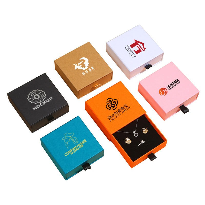 Custom Drawer Paper Material Jewelry Gift Packaging Boxes for Customized Presentation