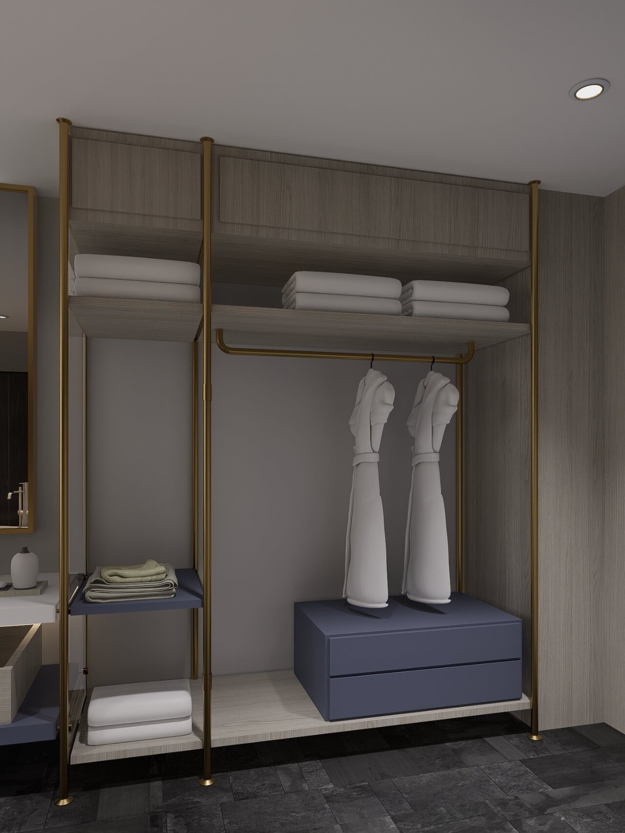 Custom Walnut Wood Finish Hotel Bedroom Furniture King Guest Room Layout Full Set