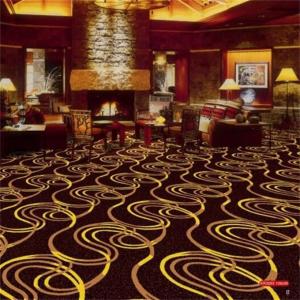 China Soft Circle Pattern PVC Commercial Flooring / Floral Wall To Wall Carpet factory