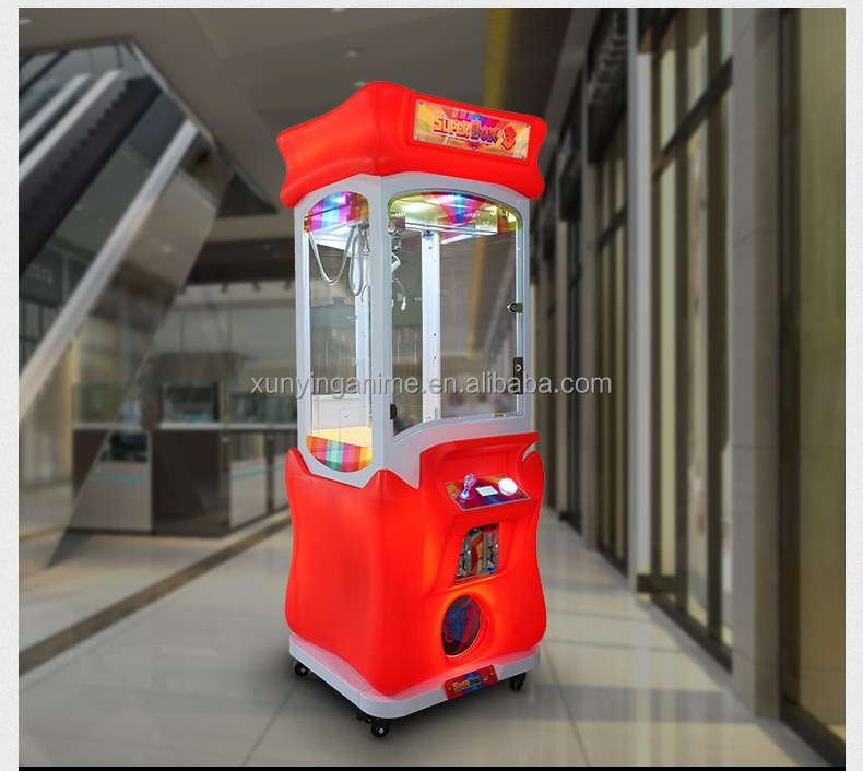 110V/220V/230V Voltage Coin Operated Doll Super Claw Machine for Arcade Customized