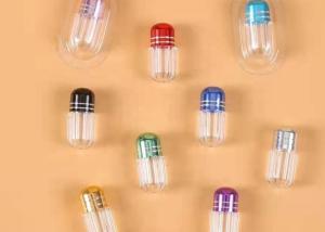 China OEM PE Plastic Capsule Bottles Single Pill Empty Capsule Shells factory