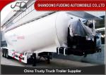 2 / 3 Axle Double-Cylinder Bulk Cement Tanker Trailer For Powder Transportation