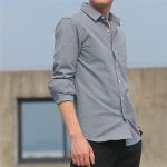 Long - Sleeved Casual Work Uniforms Slim Fit Single Row Rubber Button Design