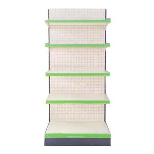 China Low MOQ Iron Metal Shelf Convenience Store Equipment Snack Shop Display Racks Gondola Supermarket Shelves factory