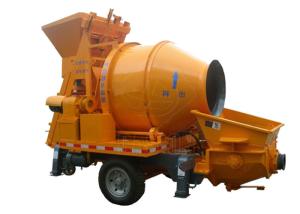 China Cement pumping machine towable 40m3/h hydraulic small concrete mixer pump for sale factory