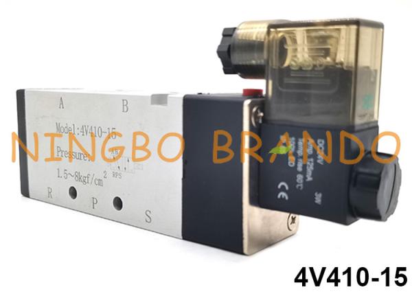 4V410-15 Airtac Type 5/2 Way Air Control Single Pneumatic Solenoid Valve 24V