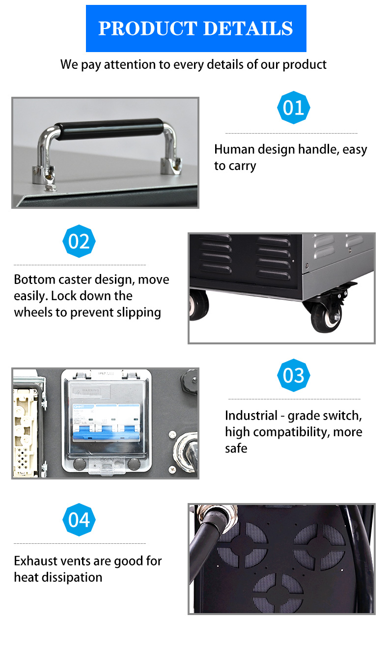30KW Output Power CCS EV Charger for Production Dc Ccs Exchanged Multiple Guns OCPP Electrical Vehicle Movable Portable