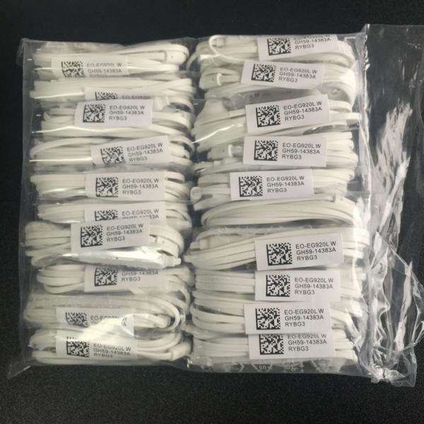 S4 S5 S6 S7 J5 Wired Mobile Phone Earphone White Black For Android