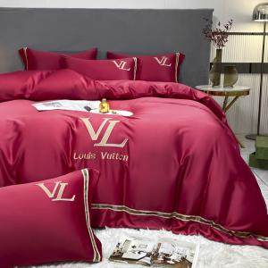China Luxury Embroidery Washed Cotton Silk 4 Pcs King Size Bedding Set for Elegant Home Decor factory