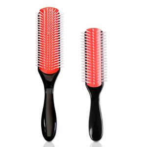 China Nine Rows Removable Plastic Hair Comb Hair Massage Brush Customized Logo factory