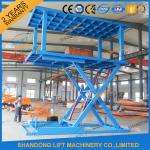 Basement Hydraulic Double Platform Scissor Car Lift Double Deck Home Car Garage