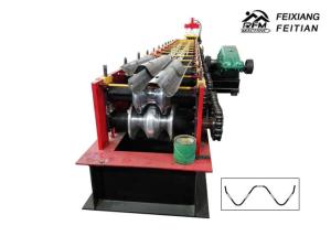China Professional Highway Guardrail Roll Forming Machine 2 / 3 Waves Guardrail Machine factory