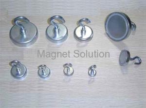 China colorful ferrite pot magnet with hook factory