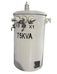 China 75KVA Pole Mounted Oil Type Transformer 7620V 13200V Single Phase factory