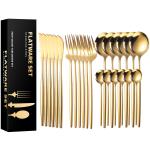 Compact Stainless Steel Cutlery Set Polishing Stainless Steel Gold Cutlery Set