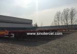 Q235 Steel Skeletal Semi Trailer WABCO Brakes Container Semi Trailer