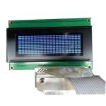 2.5 Inch Character Lcd Display， 20x4 STN Yellow / Blue 1/16 Duty 1/5 Bias