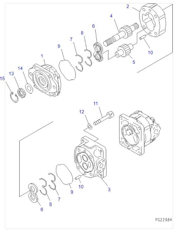 705-52-30360 Hydraulic Gear Pump WA420-3 For Truck HD255