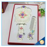 Rose Design Metal Materials Vanity Girl Hollywood Cosmetic Makeup Table Mirror