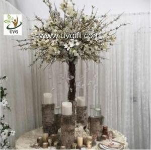 China UVG Decorative Centerpieces Table Wedding Blossom Trees White Artificial magnolia flower factory