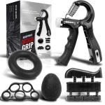 Wholesale 5 Pack Adjustable Strengthener Hand Grip Strength Trainer Set