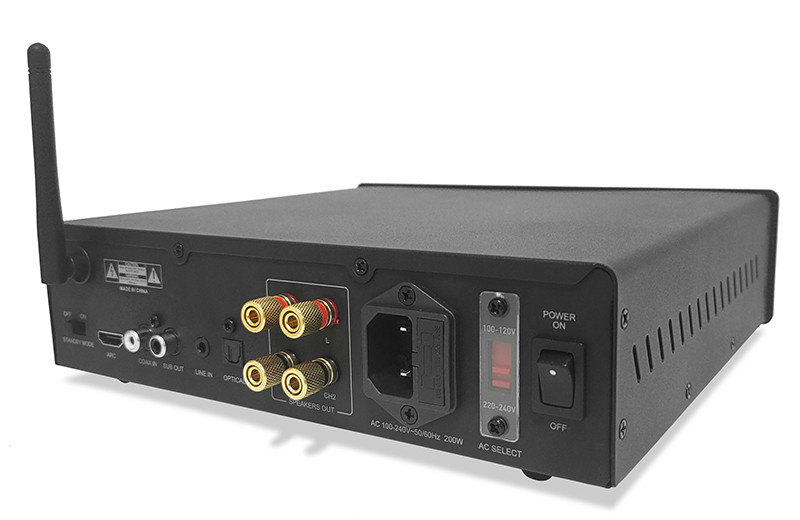 Solid 2 Channel Bluetooth Amplifier Class D HiFi Home Stereo Audio Power Amplifier