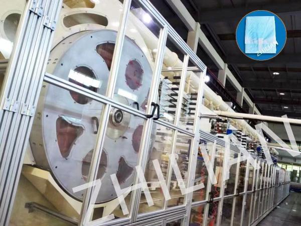 Fully Automatic Sanitary Napkin Machine Straight Packing 500 pcs / min 900 pcs /