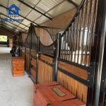 Steel And Bamboo Horse Stall Stable For Long-Lasting Performance