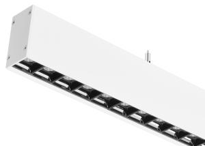 China SMD3030 Office Led Linear Lighting Fixture 65 - 70lm/W Aluminum White Black factory