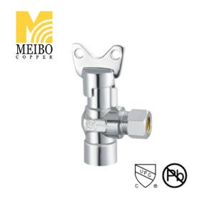 China 15mm Sand Blast And Nickel Plated 1/ 2 Inch Angle Valve Threaded factory