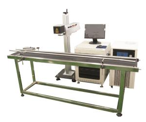 China Production line Fiber Laser Marking Machine for Brass, Copper Materials factory