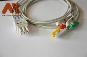 China Datex Ohmeda Compatible 3 lead clip ECG Leadwire - 545315 factory