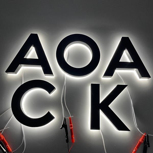 Outdoor And Indoor Luminous Letters Stainless Steel 3d Led Metal Backlit Letter