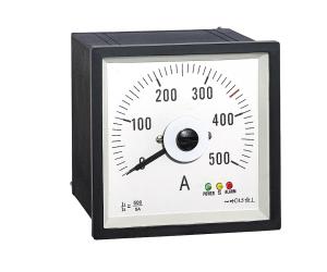 China Wide Angle Analog Panel Ammeter 96*96mm , Analog Ac Amp Panel Meters Wtih Rectifer Ct500/5a factory