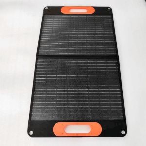 China 2 Folds Solar Panels Charger Foldable 60W Portable Solar Panel 166mmx166mm Cell on sale