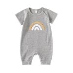 0-24 Months Baby Boys Girls Clothes Jumpsuit Infant Short Sleeve Baby Cotton