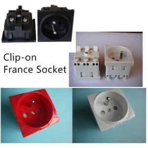 China FRANCE POWER SOCKET, SINGLE PLASTIC OUTLET BAYONET SOCKET factory