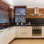Wood kitchen cabinets set from Guangdong supplier modern cuisine complete design