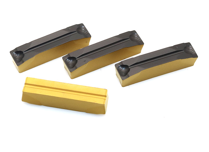 Milling Tool Top Notch Grooving Inserts , Custom Carbide Inserts N123K2-0600-0004-GM