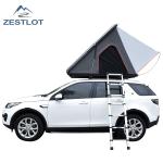 2~3person Grey Hard Shell Aluminum Triangle Car Camping Roof Tent