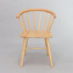 Mail Packing Rubber Wood Frame Nordic Solid Wood Dining Chairs for Hotel and