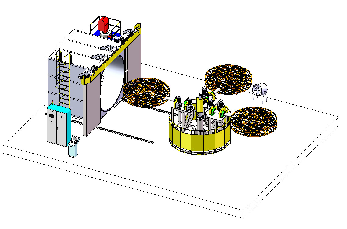 China Oven Carousel Rotational Molding Machine 3 Arms 4 Arm factory