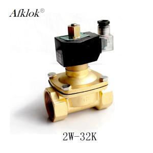 China Brass 1-1/4&quot; inch Normally Open Air Water Solenoid Valve AC 24V factory
