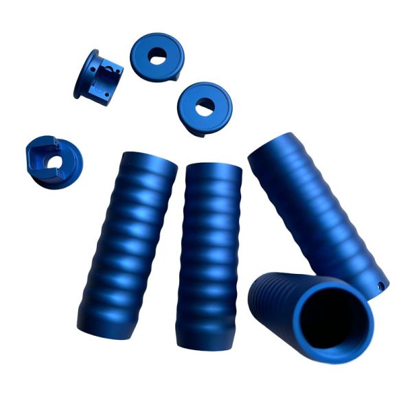 China Durable Blue Oxidation CNC Turning Parts with High Precision CNC Turning Services factory