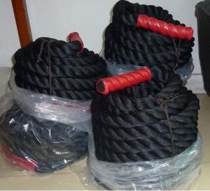 China 30% PP 70% Polyester Battling Rope 50mm 10m 12m 15m factory