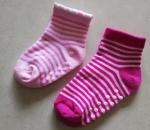 Anti Slip Thermal Custom Baby Socks , Funky Non Skid Striped Baby Socks
