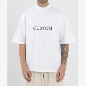 China Colorful or Customized 220 gsm 100% Cotton 300Gsm Heavyweight Oversized Boxy T-Shirt factory