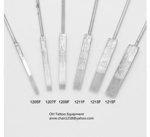 China Precision 316L Stainless steel Flat Liner Tattoo Needles 5F 6F 7F 8F 9F 11F 13F 15F factory