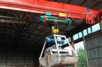 3T 5T 10T Single Girder Overhead Crane , Grab Bridge Crane Strong Bearing